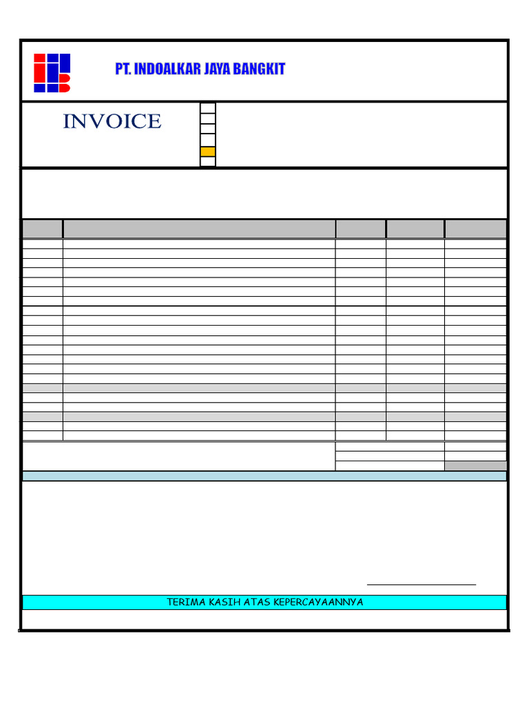 Invoice Jasa PT. Pyramide Paramount | PDF
