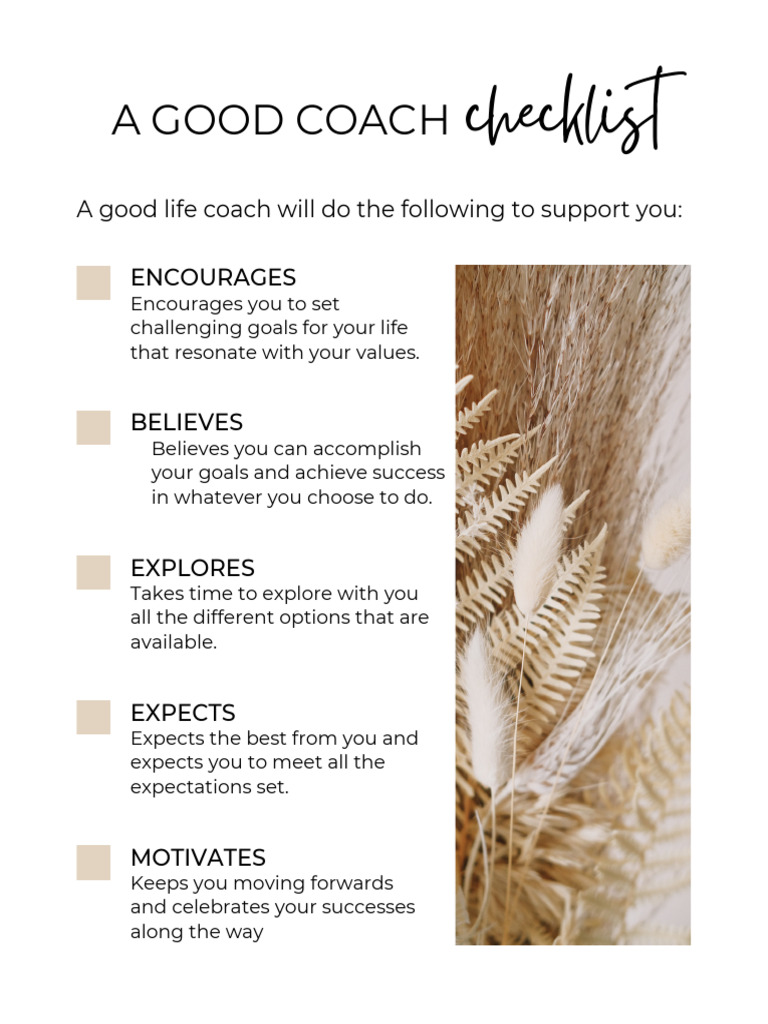 Essential Life Coaching Checklist | PDF | Gratitude | Sleep