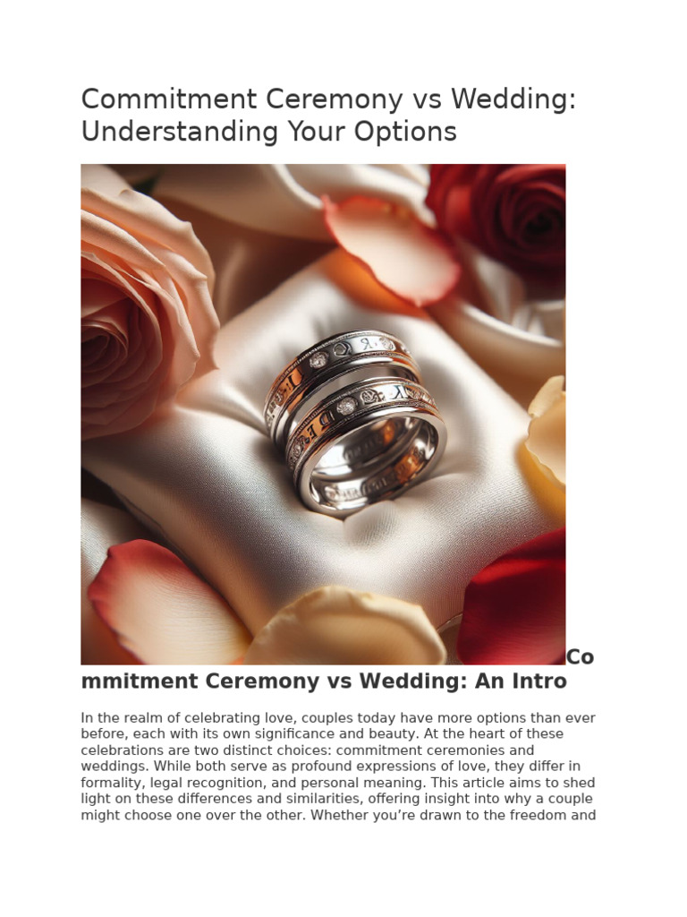 Wedding Ceremony vs Marriage Ceremony: Understanding the Key Differences