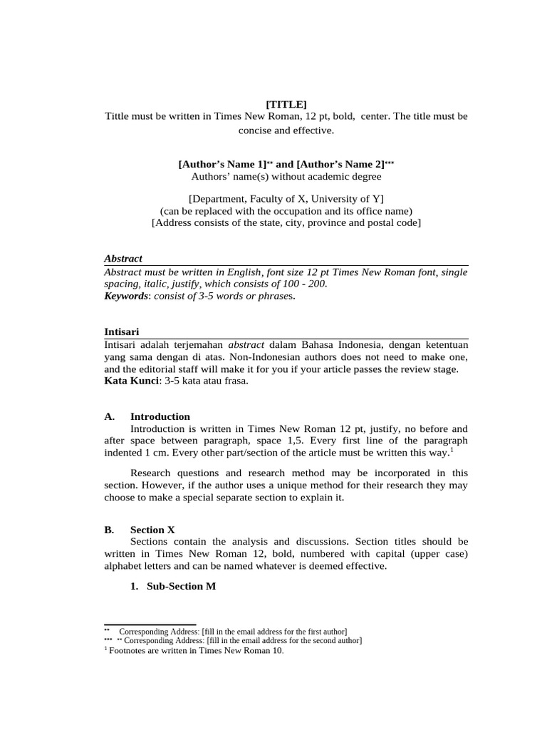 [FIN] the Newest Article Template #3 | PDF | Citation | Thesis
