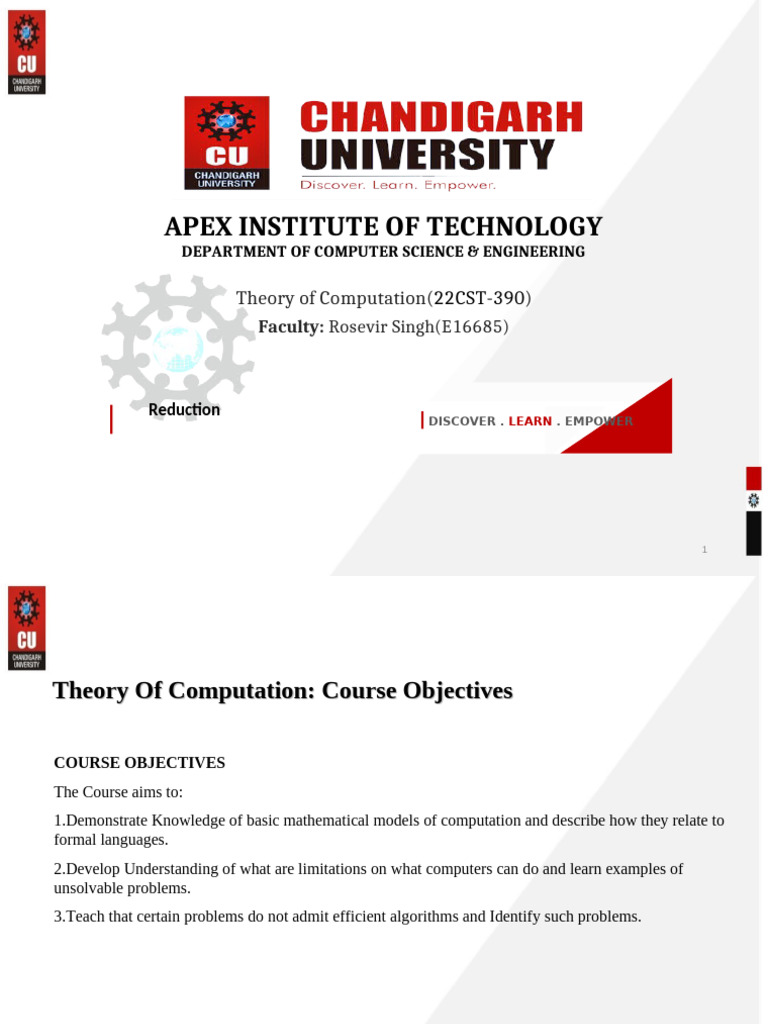 Chapter-3.3.2 Reduction Language | PDF | Computational Complexity ...