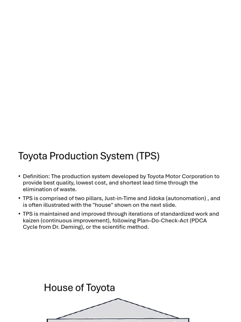 Unit 5 TPS | PDF | Lean Manufacturing | Inventory
