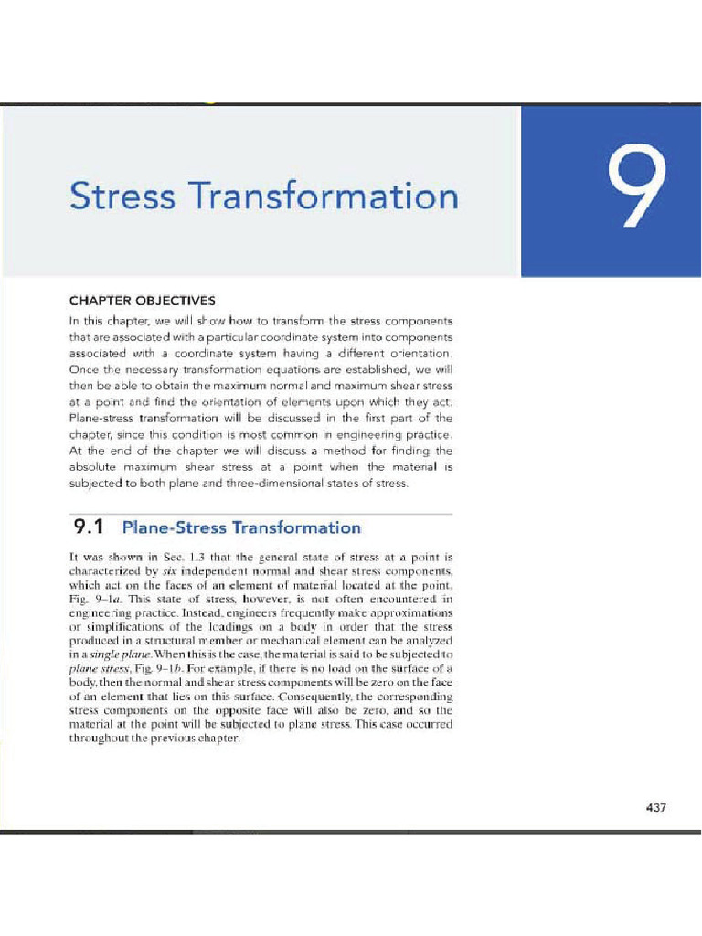 Stress and Strain Transformation | PDF