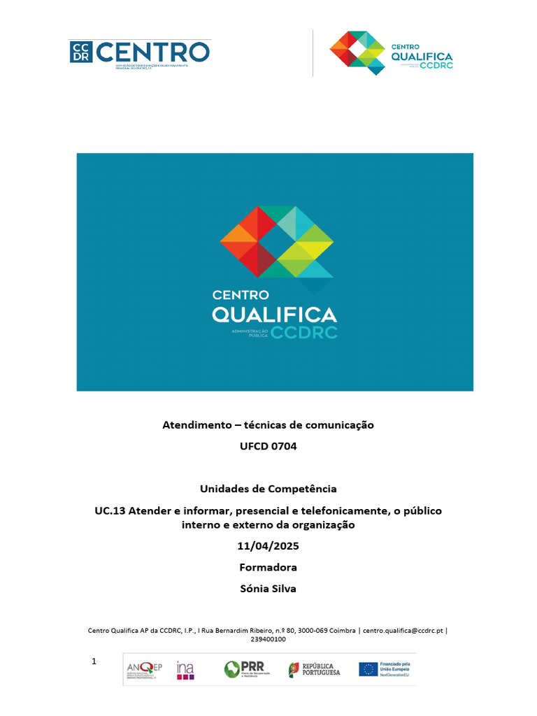 Técnicas de Atendimento ao Público 0704 | PDF | Comunicação ...