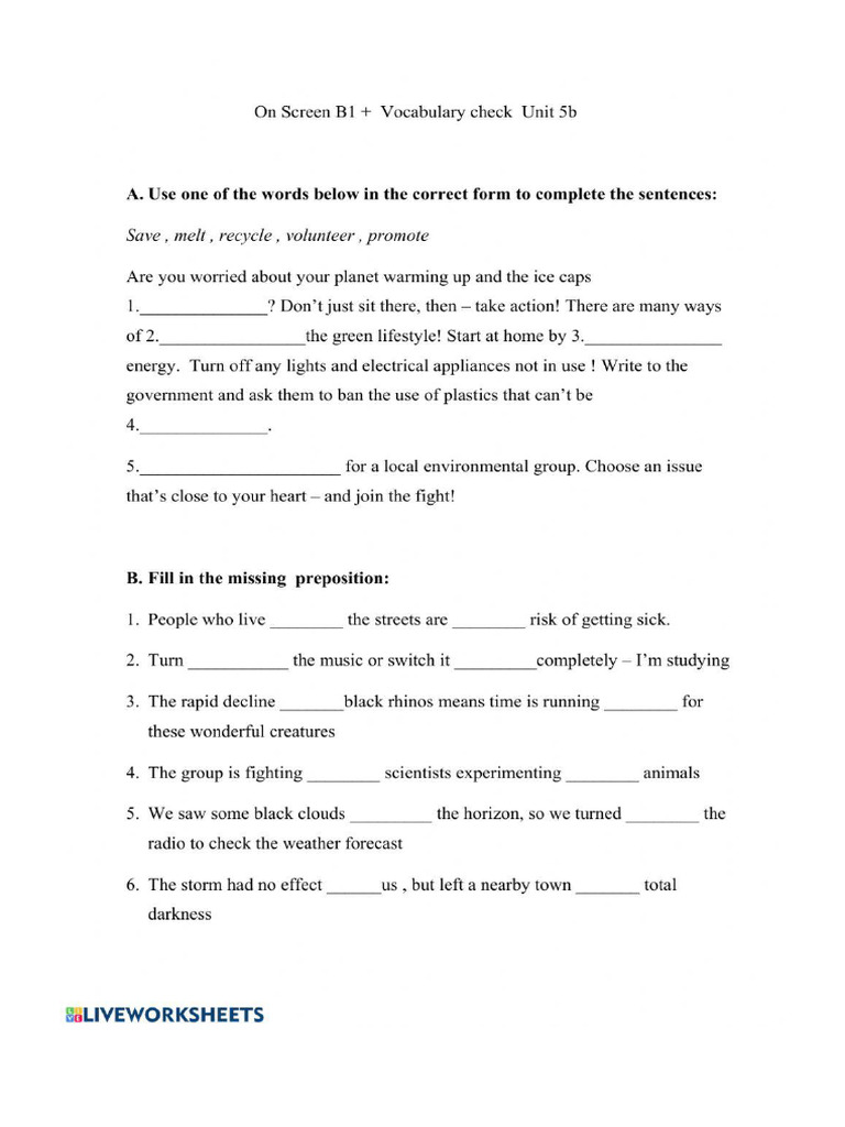 Worksheet 153876 | PDF