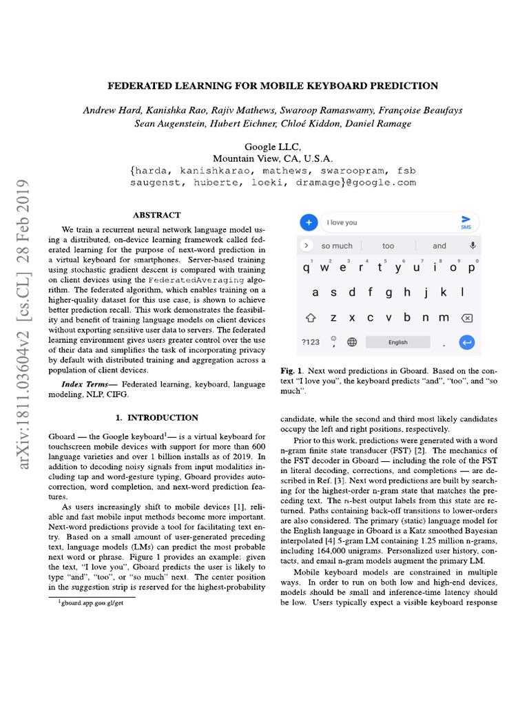 Federated Learning Research Paper | PDF