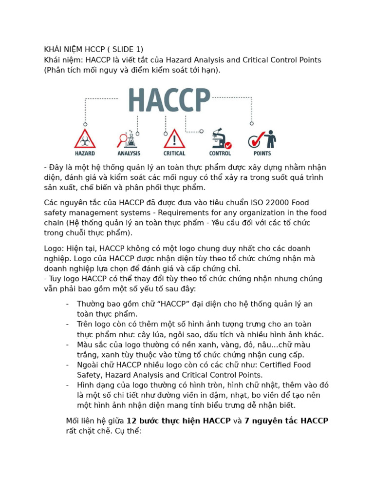 Haccp | PDF