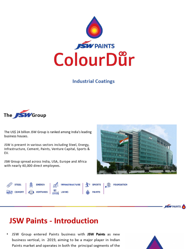 JSW Paints: Industrial Coatings Overview | PDF