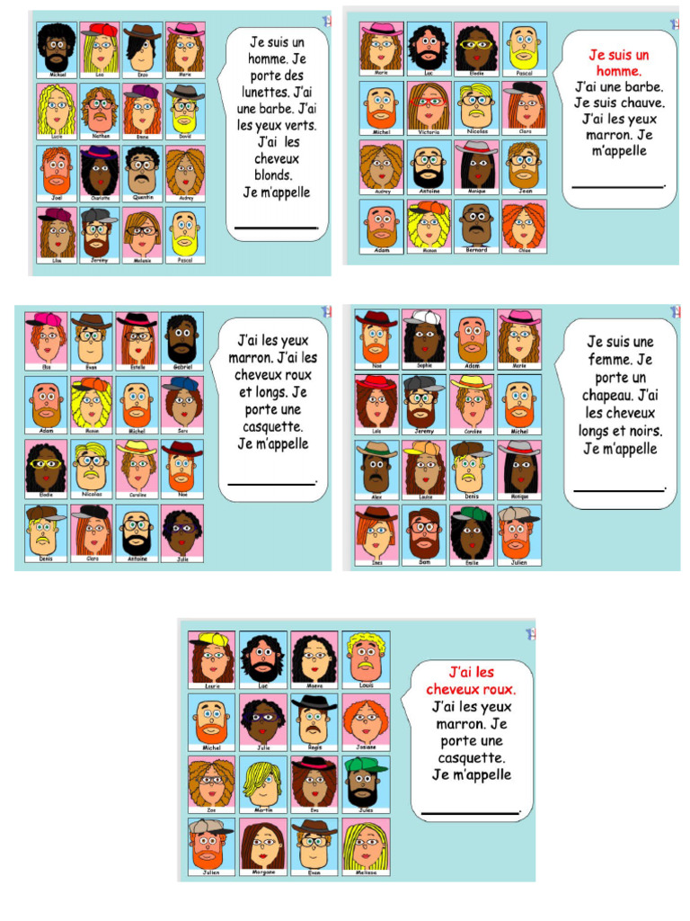 La Description Exercise | PDF