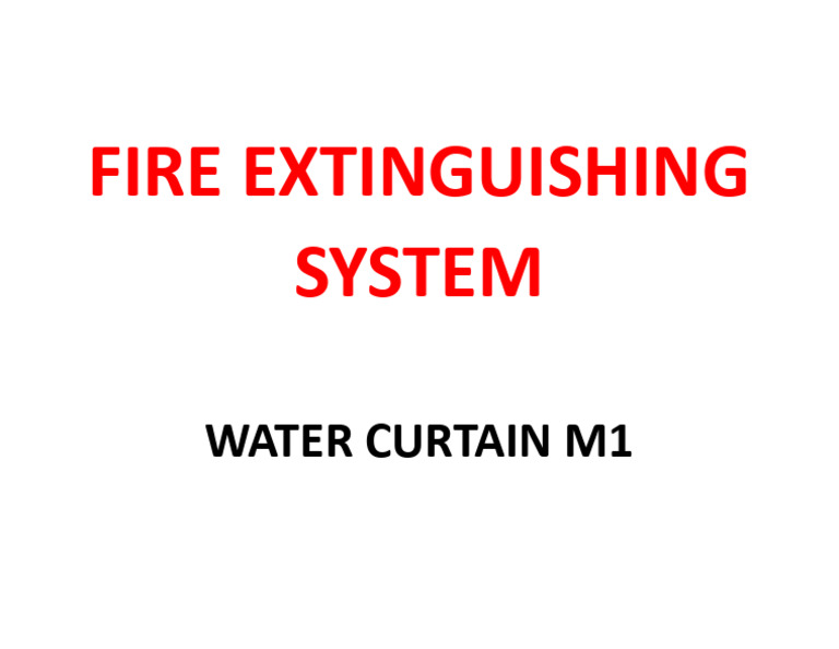 Fire Extinguishing System | PDF