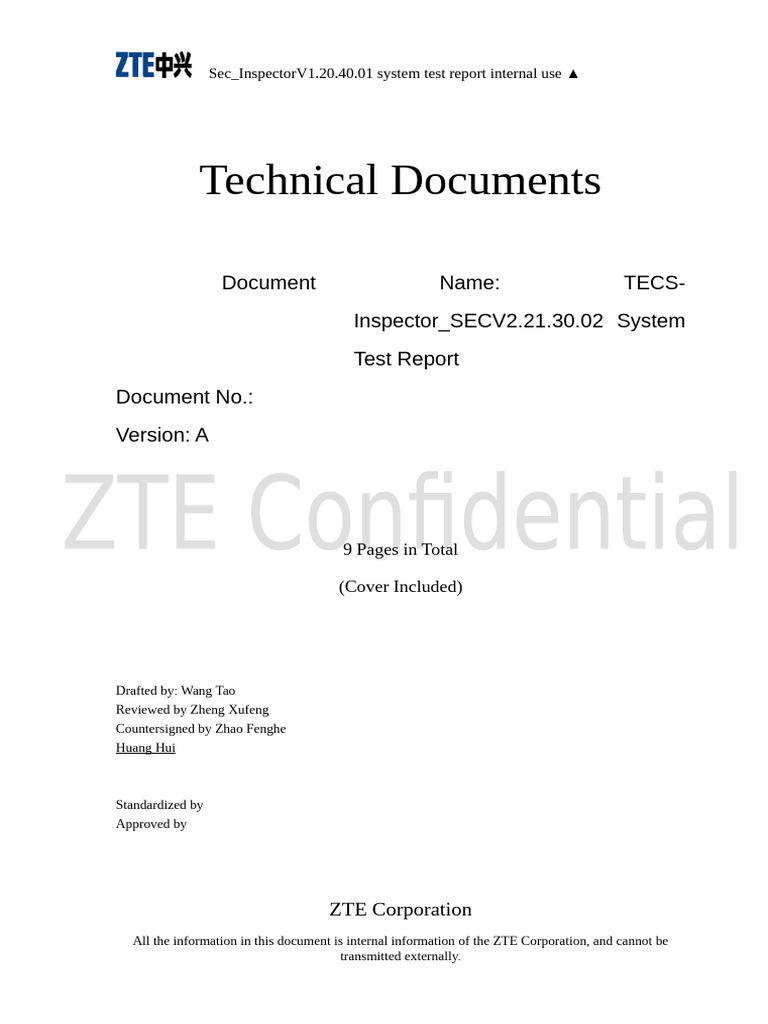TECS-Inspector - SECV2.21.30.02 System Test Report | PDF | Systems ...