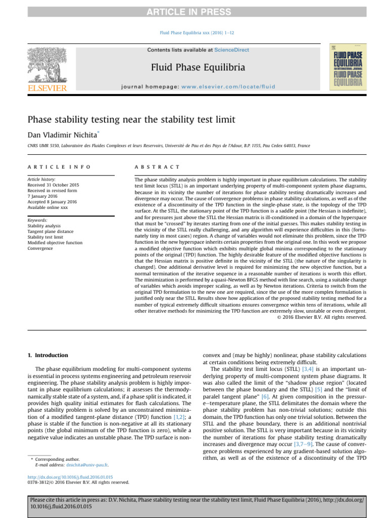 Phase Stability Testing Near STLL | PDF | Mathematical Optimization ...
