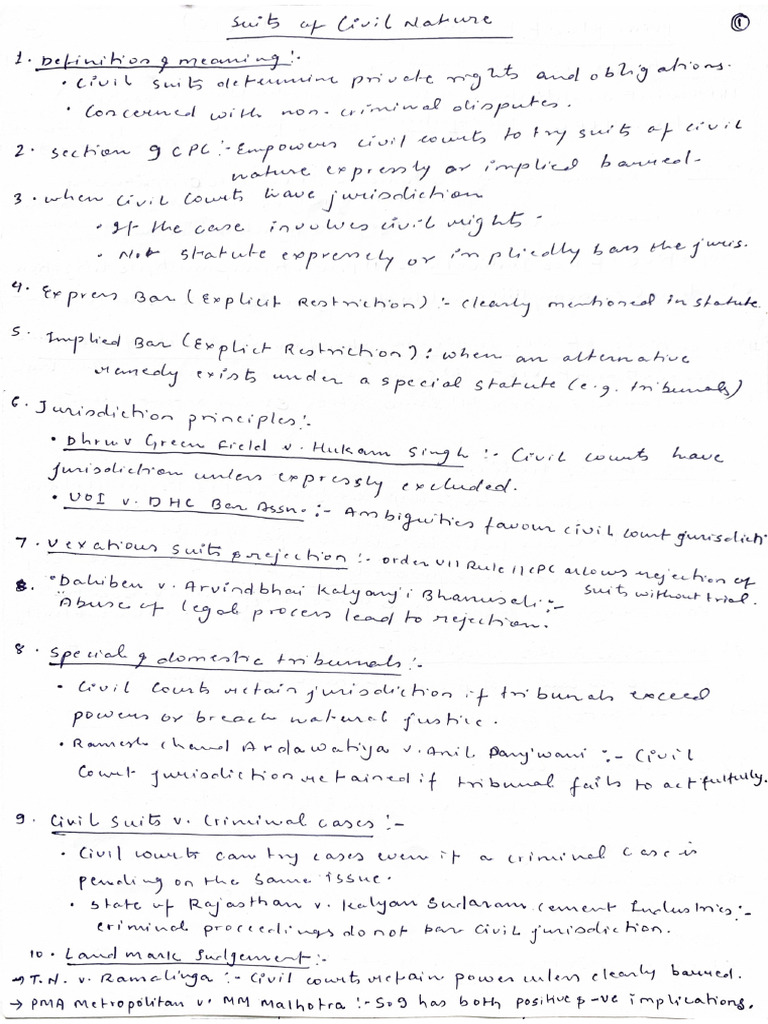 CPC Handwritten Notes | PDF