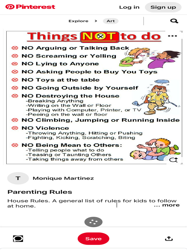 House Rules. A General List of Rules For Kids To Follow at Home. Rules ...