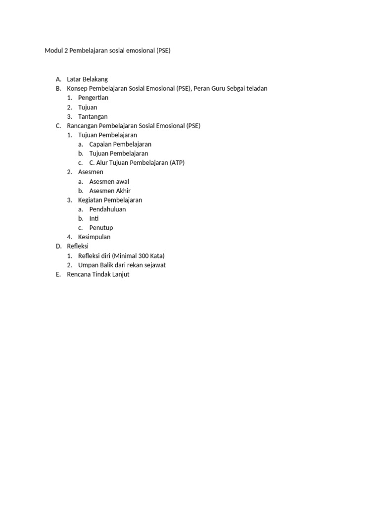 Format Jurnal Pembelajaran PSE | PDF