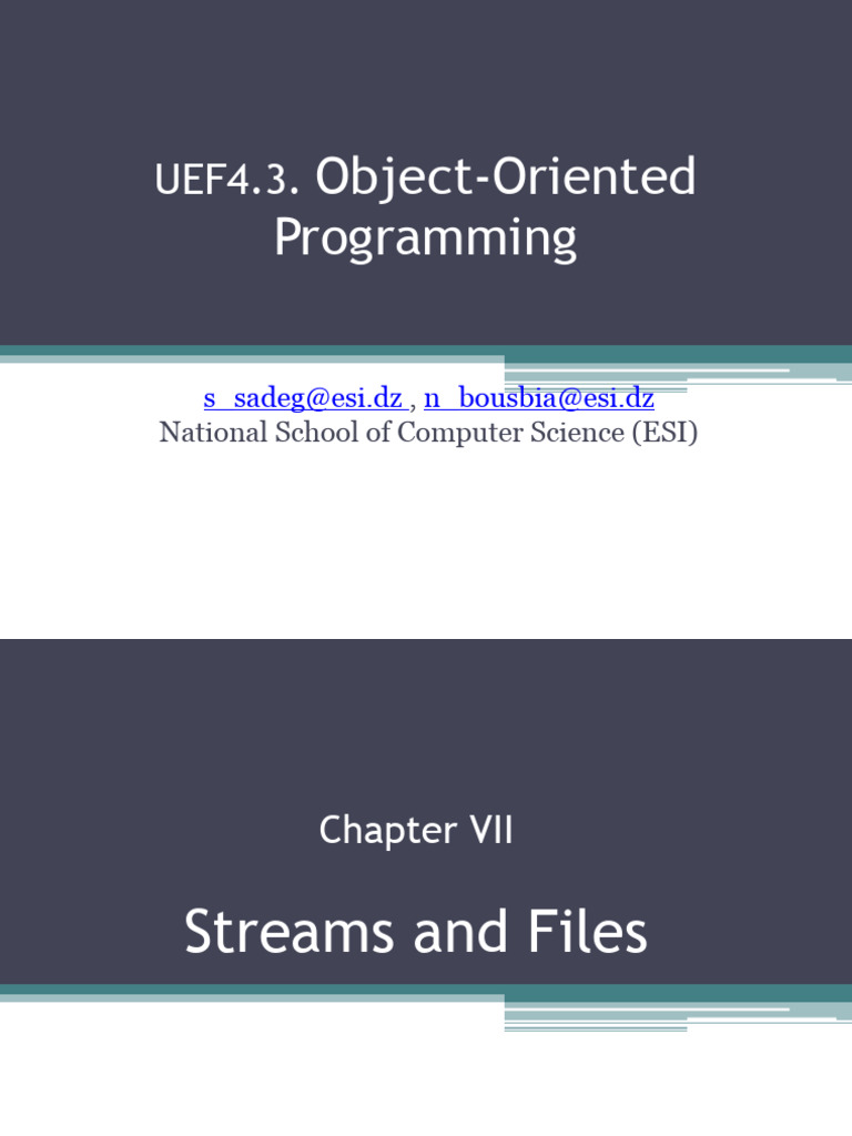 Java Streams and File Handling Guide | PDF | Class (Computer ...