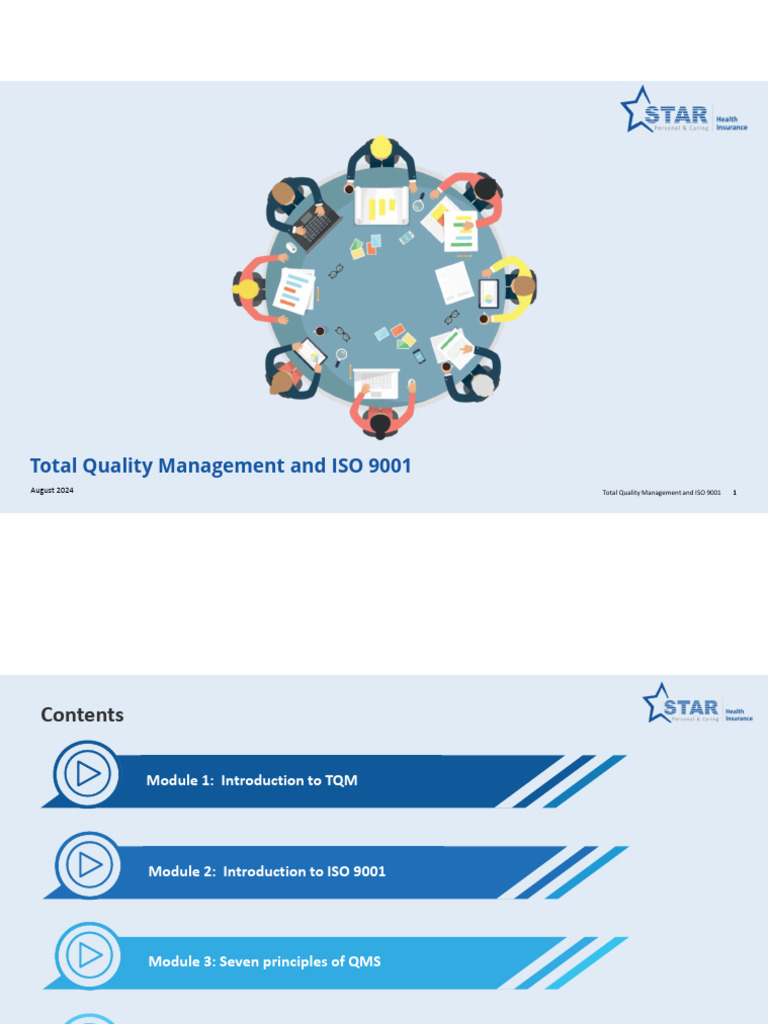 TQM and ISO 9001 Overview Guide | PDF | Quality Management | Quality ...