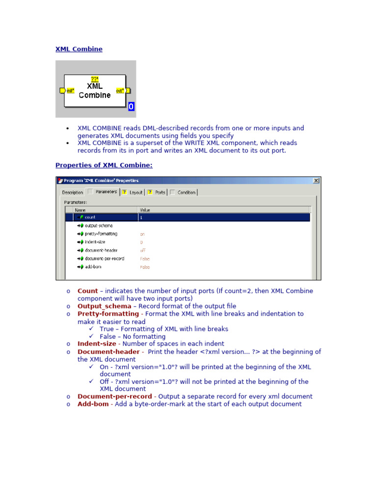 XML Combine: Generate XML from DML Records | PDF