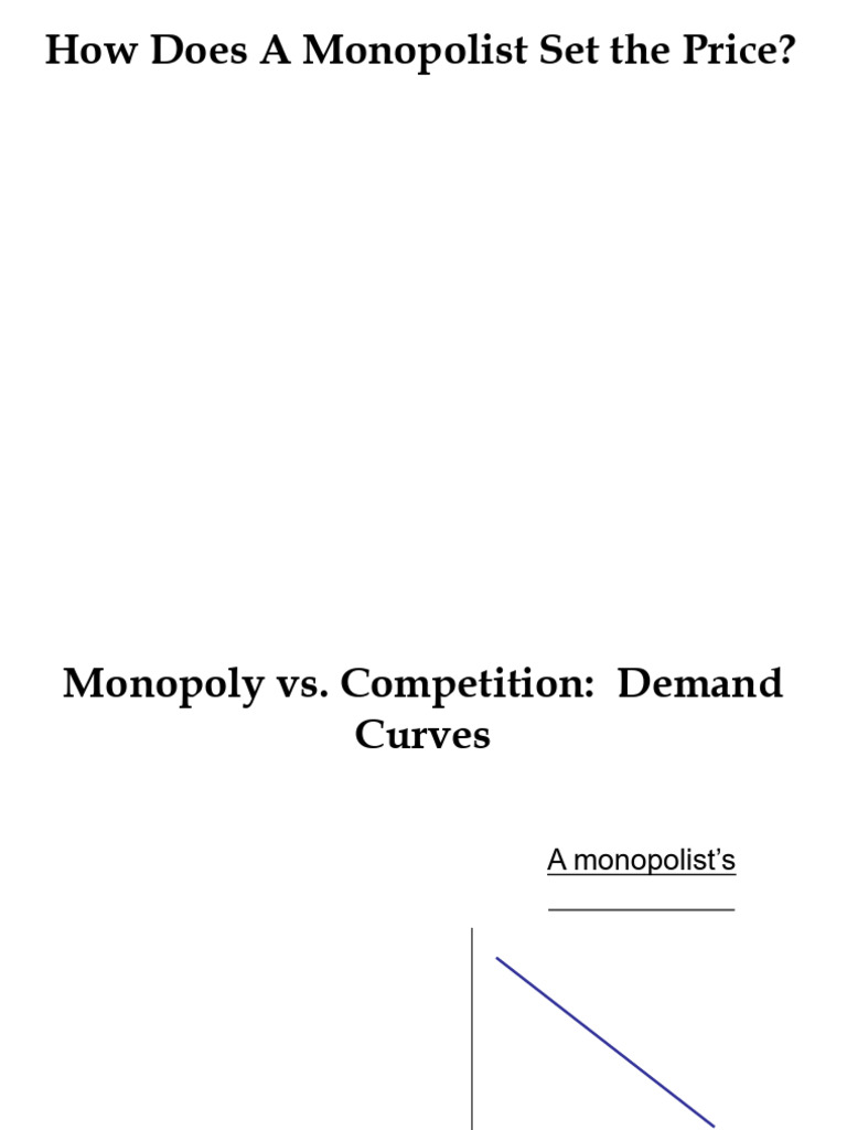 Monopolist Pricing Strategies Explained | PDF | Monopoly | Demand
