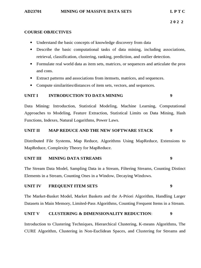 Data Mining Techniques and Applications | PDF | Cluster Analysis | Map ...