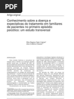 Conhecimento sobre a doença e expectativas do tratamento em familiares de pacientes no primeiro episódio psicótico