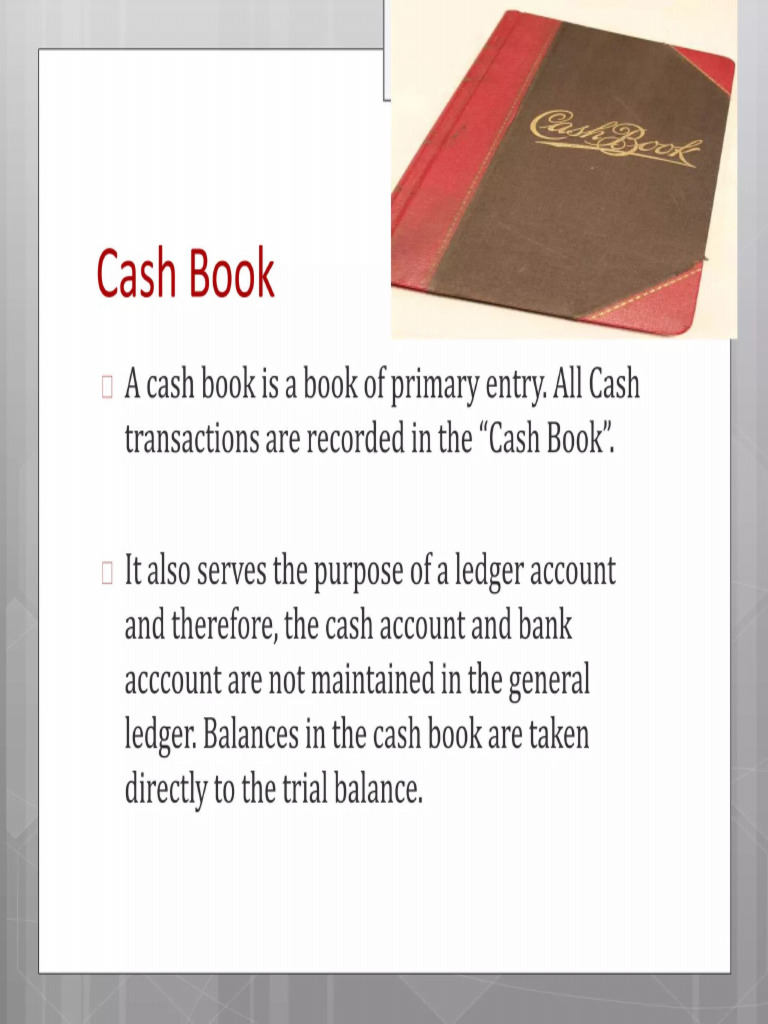 Cash Book Notes | PDF
