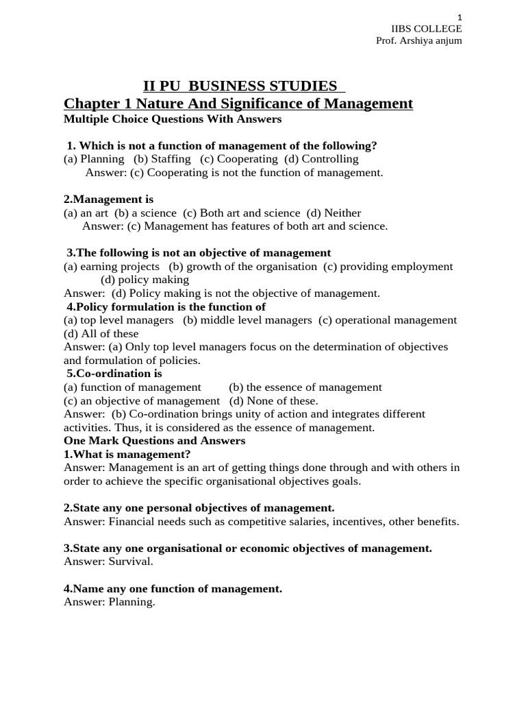 BS Notes | PDF | Profession | Human Resources