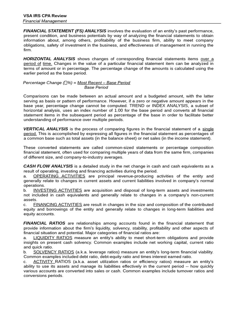 USA Review Financial Management | PDF | Dividend | Equity (Finance)