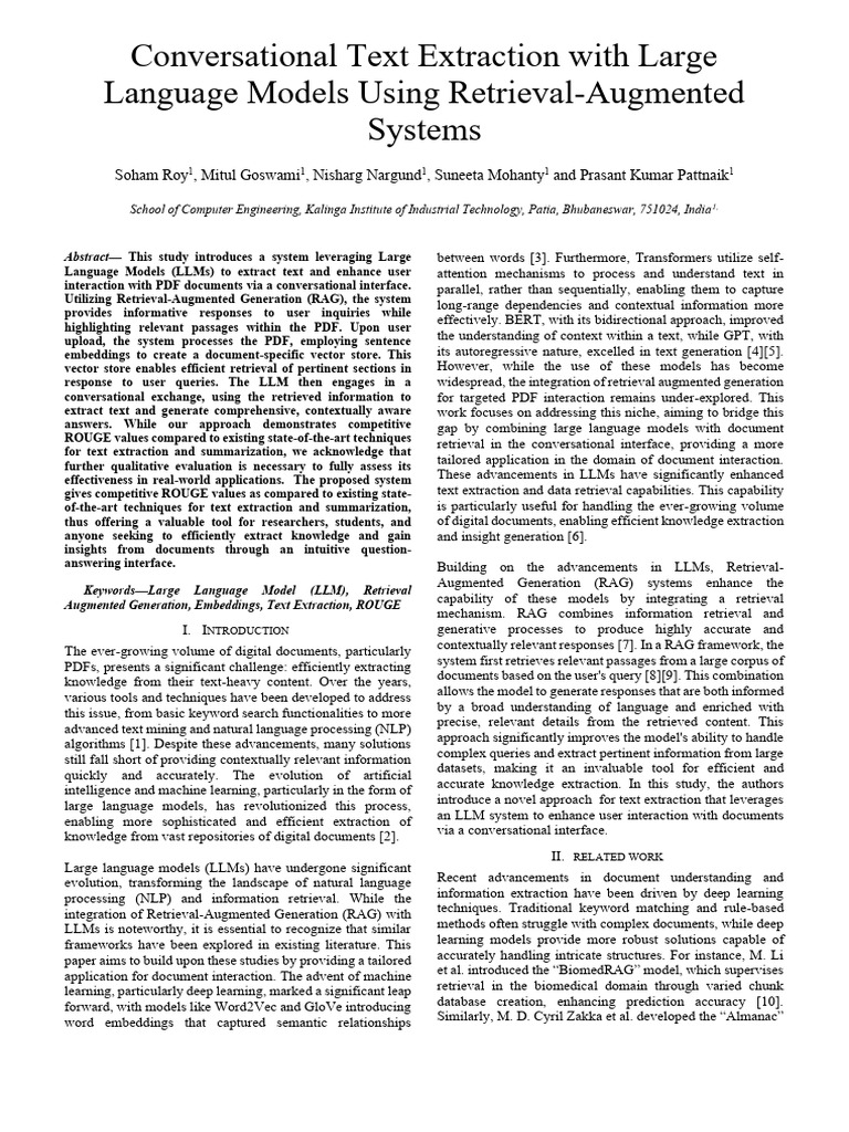 Conversational PDF Text Extraction System | PDF | Information Retrieval ...