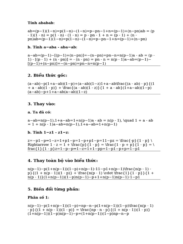 Tính Ababab | PDF