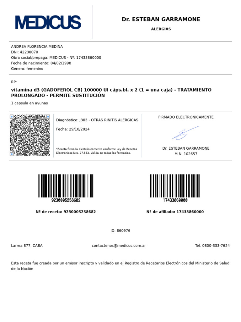 Gadoferol CB 100.000 UI: Uso y Prescripción | PDF