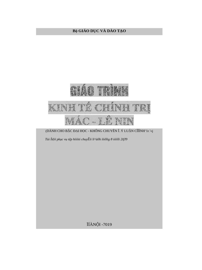 Giao Trinh KTCT Mac Lenin - Shared | PDF