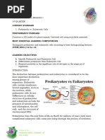 Prokaryotic vs Eukaryotic Cells Table | PDF | Cell (Biology) | Eukaryotes
