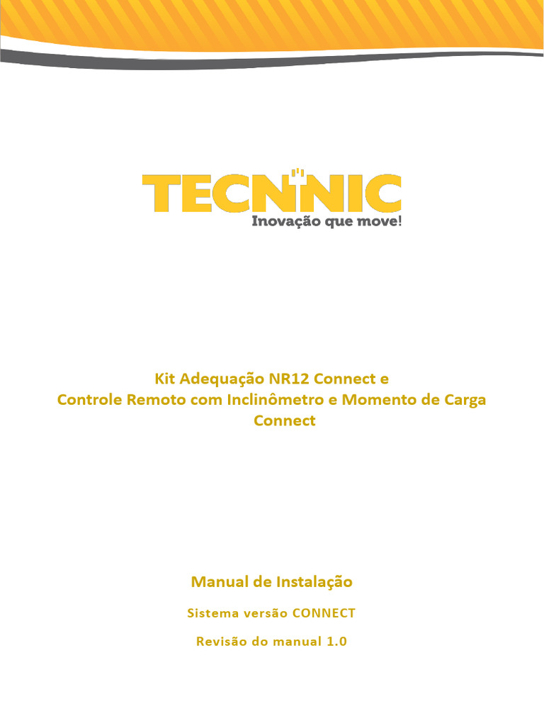 Kit NR12: Manual de Instalação Connect | PDF | Conector elétrico ...