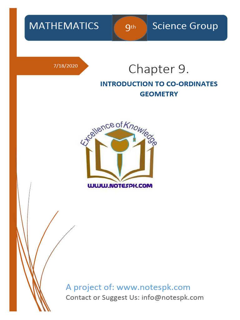 Class 9 Maths: Coordinate Geometry Ch 9 | PDF | Triangle | Geometry