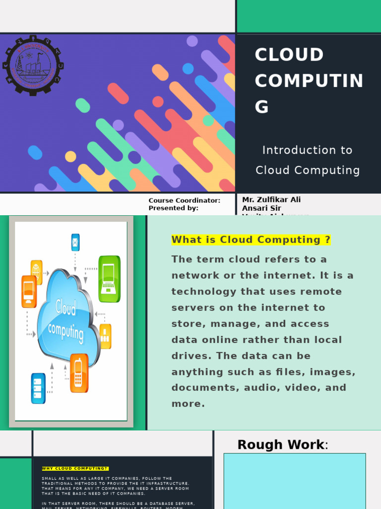 Introduction to Cloud Computing Basics | PDF | Cloud Computing ...