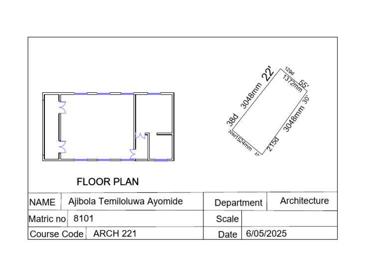 Architecture Floor Plan Details | PDF