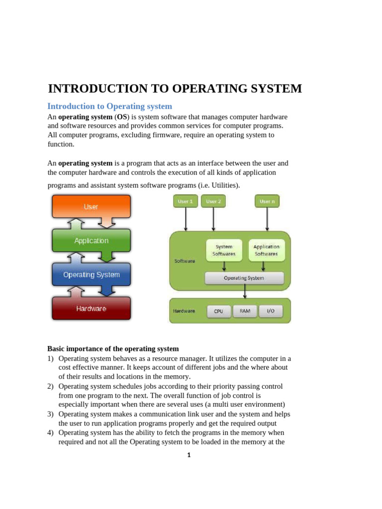 Overview of Operating Systems Essentials | PDF | Thread (Computing ...