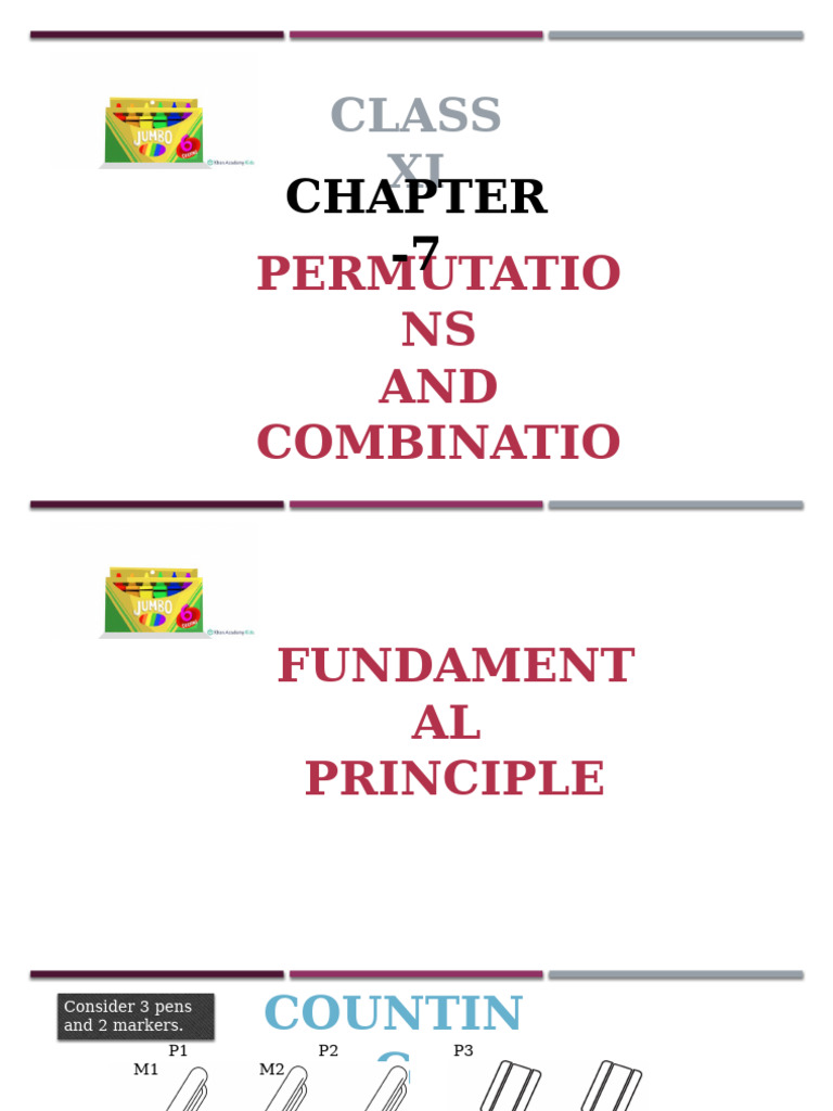 Perumutation and Combination | PDF | Integer | Mathematical Notation
