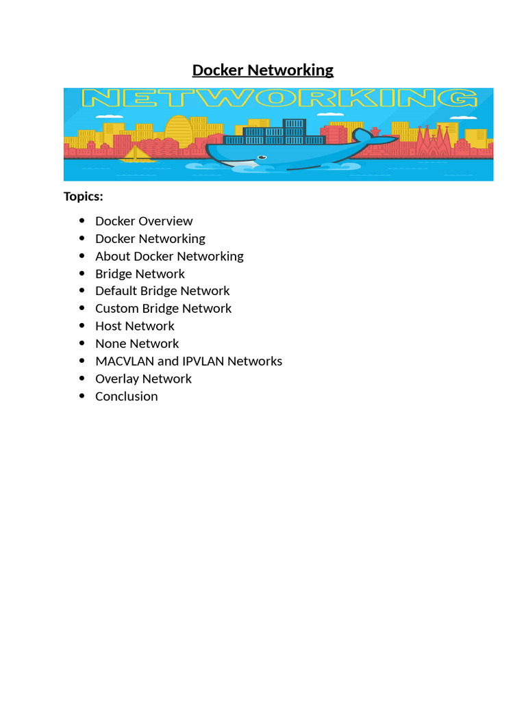 Understanding Docker's None Network | PDF