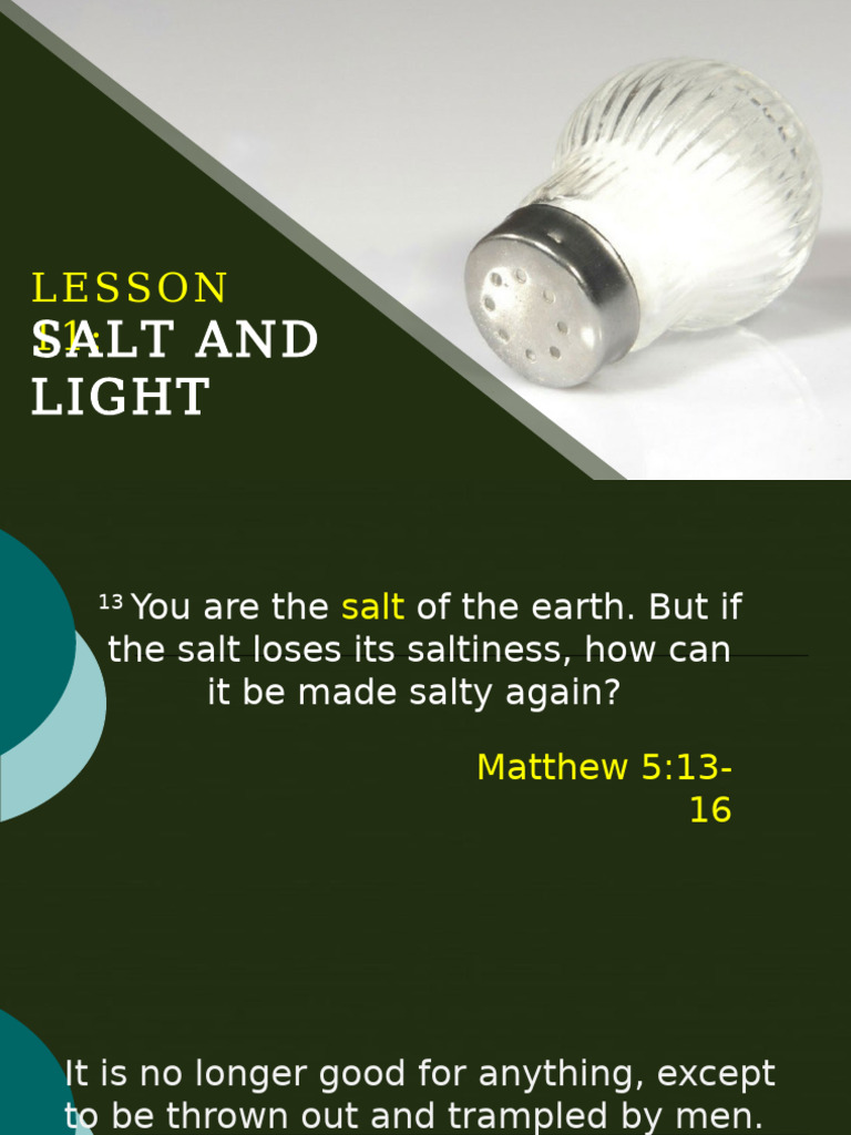 11CLDP2 Lesson11 Salt and Light | PDF