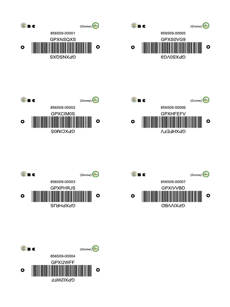 Code Barres 1 | PDF