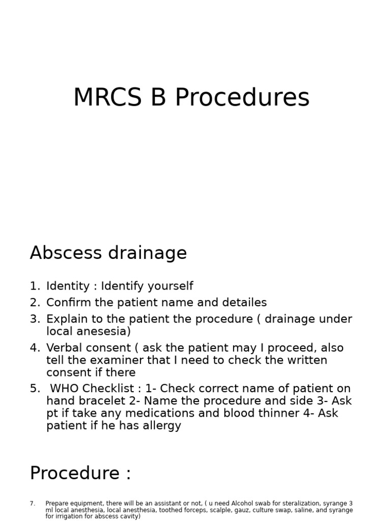 Procedure | PDF