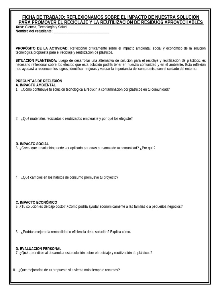 FICHA SES 5-Unidad 3 | PDF