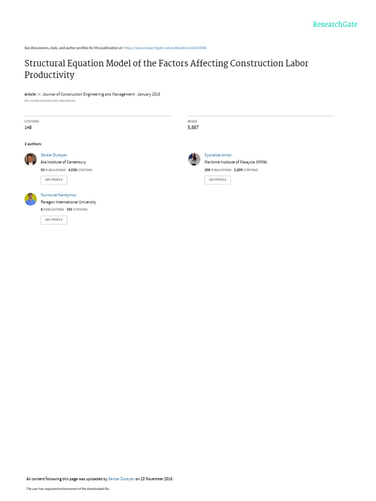 Factors Influencing Construction Productivity | PDF | Workforce ...