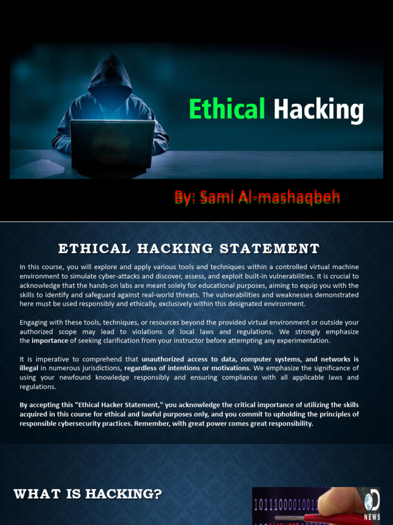 Ethical Hacking Course Overview | PDF | Security Hacker | Computer Security