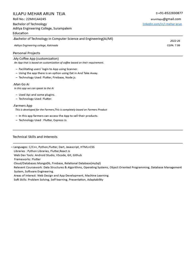 Meher Resume | PDF