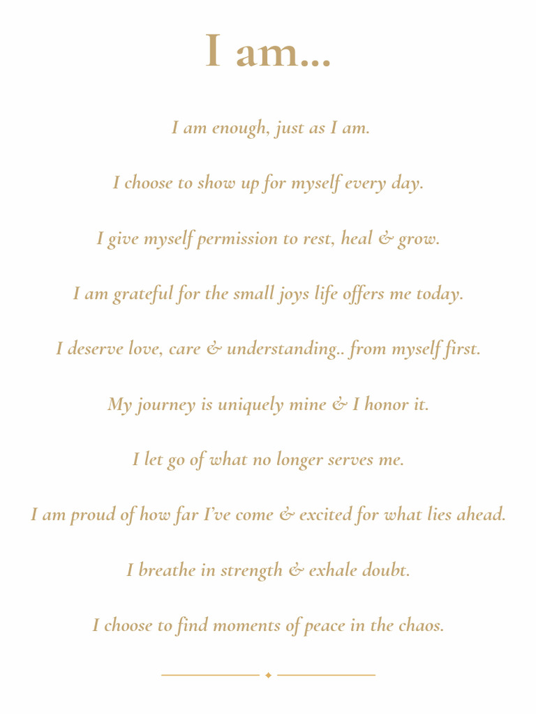 Affirmation Me First | PDF
