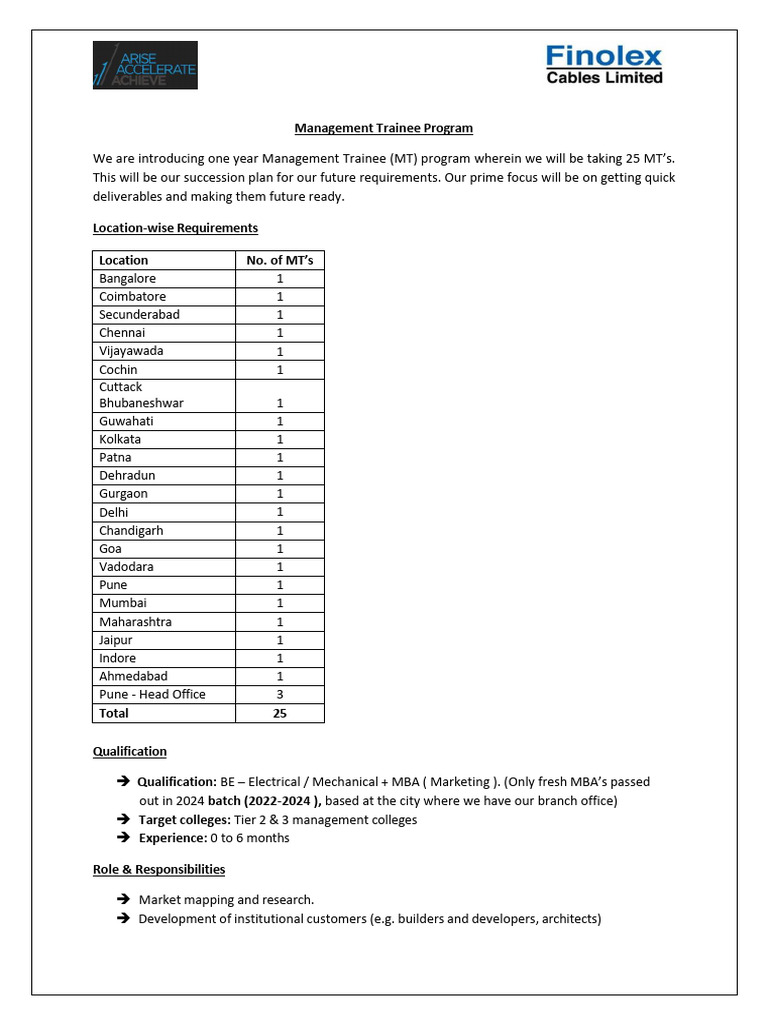 Management Trainee Program Overview | PDF | Business