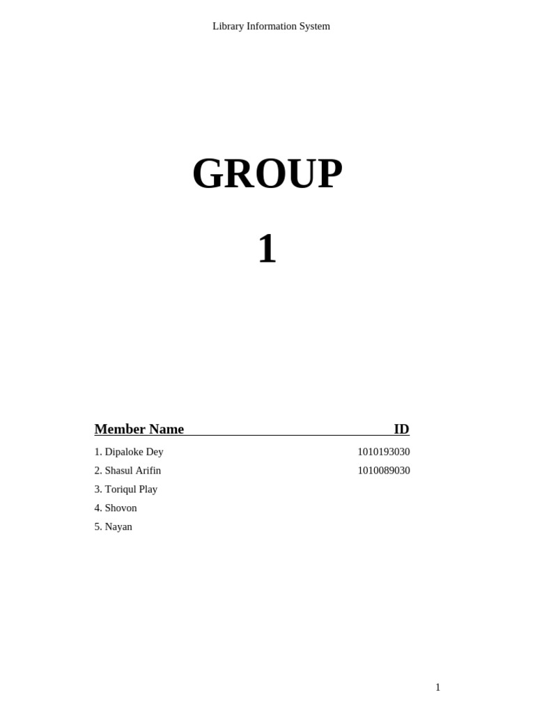 Library Information System | PDF | Libraries | Information